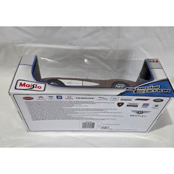 Maisto 1957 Special Edition Chevy Corvette Convertible Bronze 1:18 Diecast Car - Picture 7 of 8